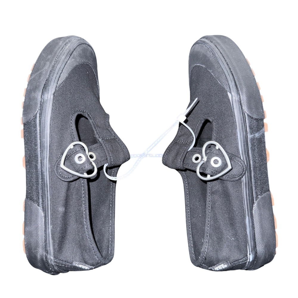 Vans Style 93 Black Mary Jane Sneakers Heart Buckle VN0A3XTJBKA Women's Sz 7 NEW - Picture 8 of 14